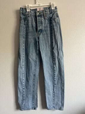 Revice Denim Different Views Jeans Womens 27 High Rise Tapered Acid Wash USA